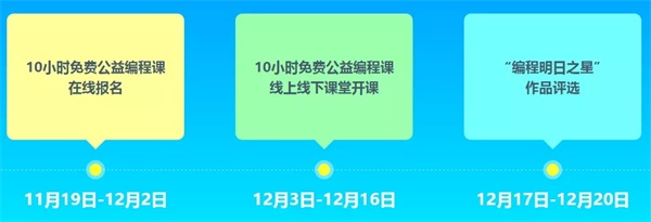 2018全球編程1小時活動大幕將啟，童程童美10小時免費編程課重磅推出！